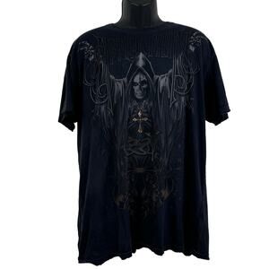 Affliction x Ozzy Osbourne Red Label Signature Series Distressed Tee Size 2XL